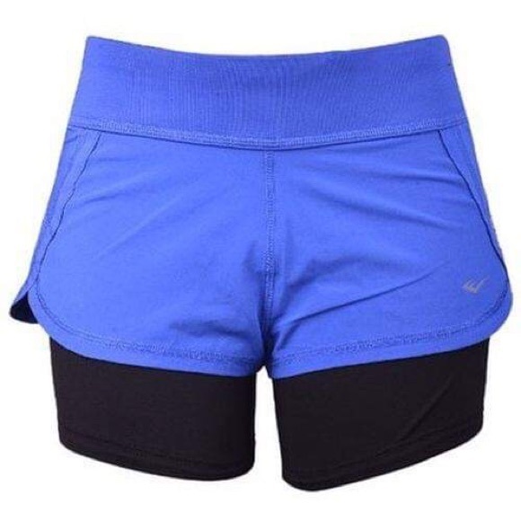Everlast Other - Womens Fashion Missy 2-Fer Short-Dazzling Blue L